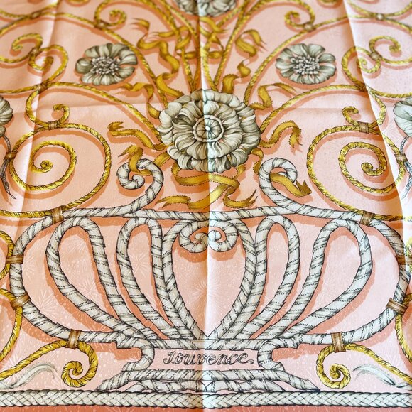 Vintage Hermès Silk Scarf "Jouvence" by Leïla Menchari - Picture 3 of 15